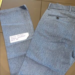 Gustin Sky Blue Straight Pant unhemmed waist 35”